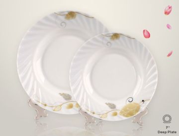 Elegant Shape Dinner Flat Plate-6"