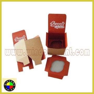 New Individual Kraft cupcake box