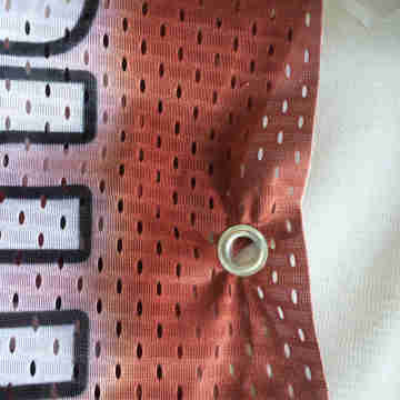 Mesh fence polyester scrim banner