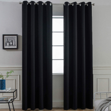 Black Blackout Curtains for Bedroom
