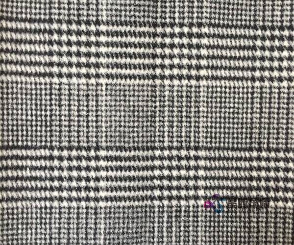 Double Face Houndstooth 100% Wool Fabric