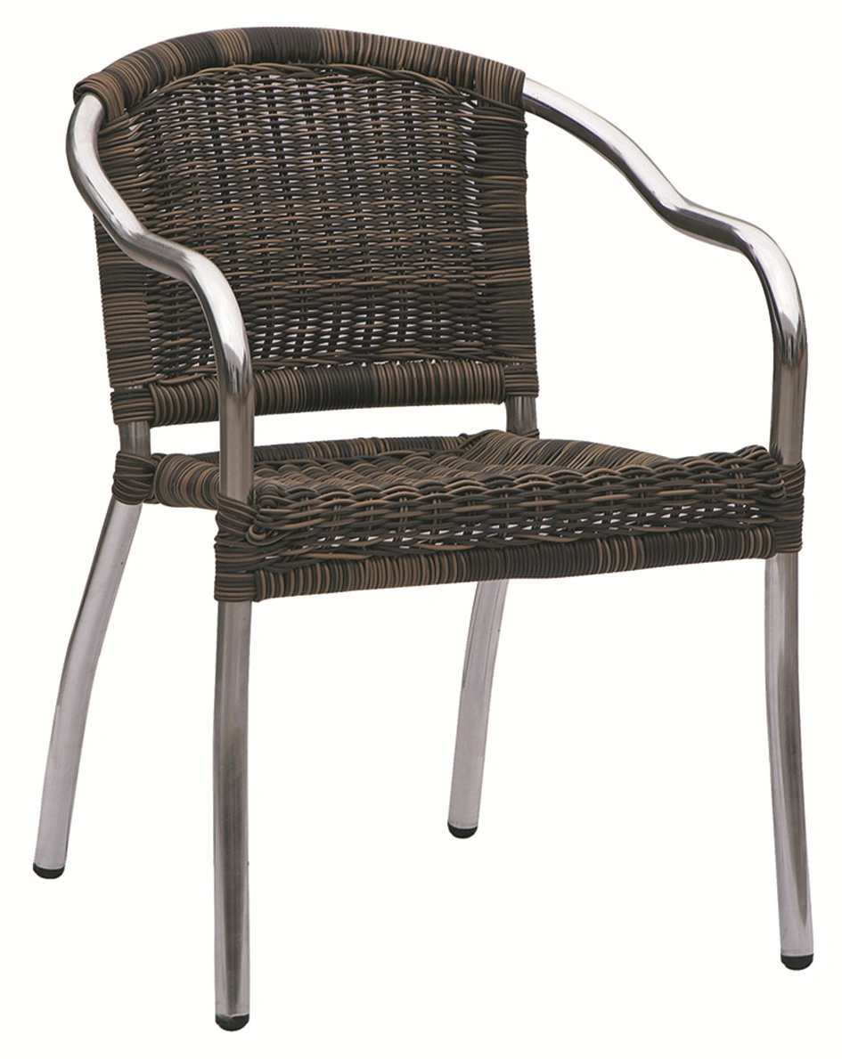 Strong Round Rattan Wire Inside Cane Material Outdoor Cafe Shop Chair