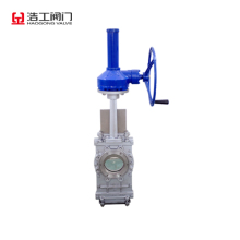 Through conduit wafer knife gate valve WCB