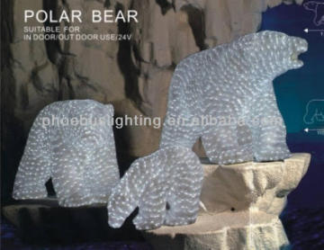 christmas decorations lighted polar bear