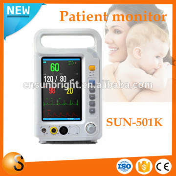 Cheap slim ETCO2 patient monitor with trolley