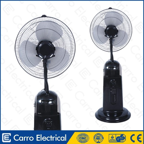 Guangdong 16inch fan with water standing wholesale water mist fan with remote control