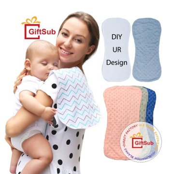 Personalized Newborn Gifts: Customizable Shoulder Soft Burping Bibs in Various Colored Bubble Cloths for Baby Burp Cloths