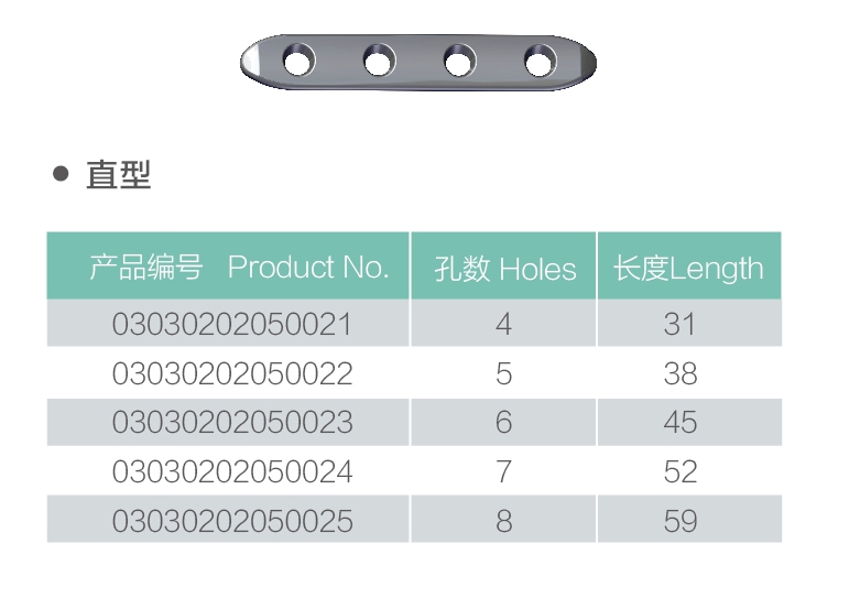 50 Plat Mini Lurus 50 Straight Mini Plate