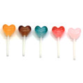 Multi Color Heart Candy Shaped Resin Cabochon na ręcznie robione rękodzieło Dekoracyjne koraliki Charms DIY ozdoby do zabawek