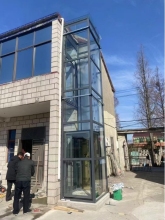 small outdoor home elevator/glass home elevator
