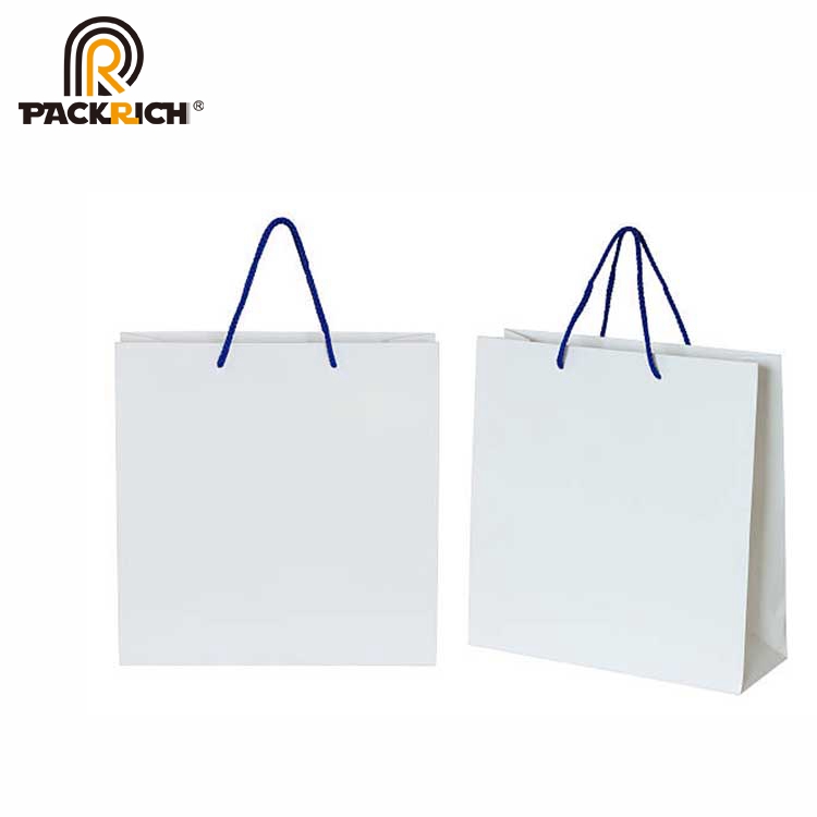 High quality factory Cheap Price Wholesale White craft Kraft Paper Bag With Flat Handle