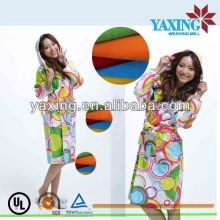 Wholesale printed printed bathrobe towel in microfiber