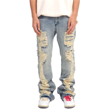 High Street Tassels Men's Ripped Jeans