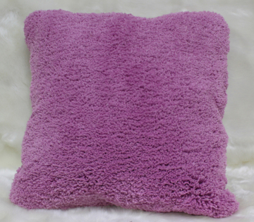 Pillow With Polyester Shaggy Yarn