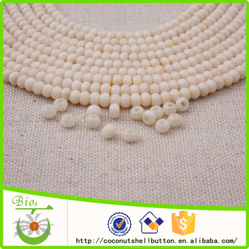 4*3 MM ecuador natural ivory white tagua nut bead for jewellry