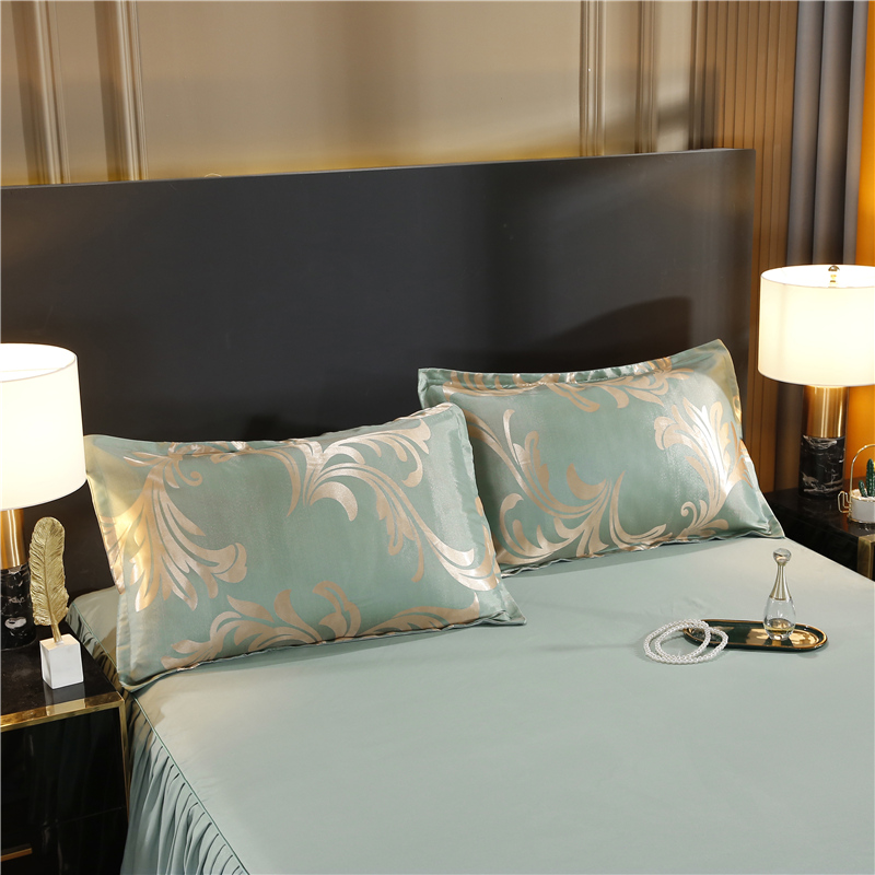 Design Jacquard Luxury Bed Sheet Golding Set