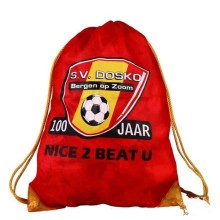 Red Full colors Printing Drawstring Gift Bag