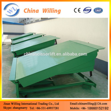 Stationary hydraulic dock yard ramps /truck portable loading ramps