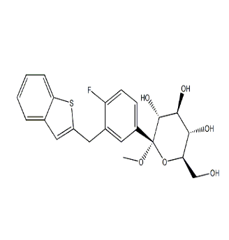 메 틸 1-C-[3-(Benzo[b]thien-2-YlMethyl)-4-Fluorophenyl]-CAS 1034305-23-1