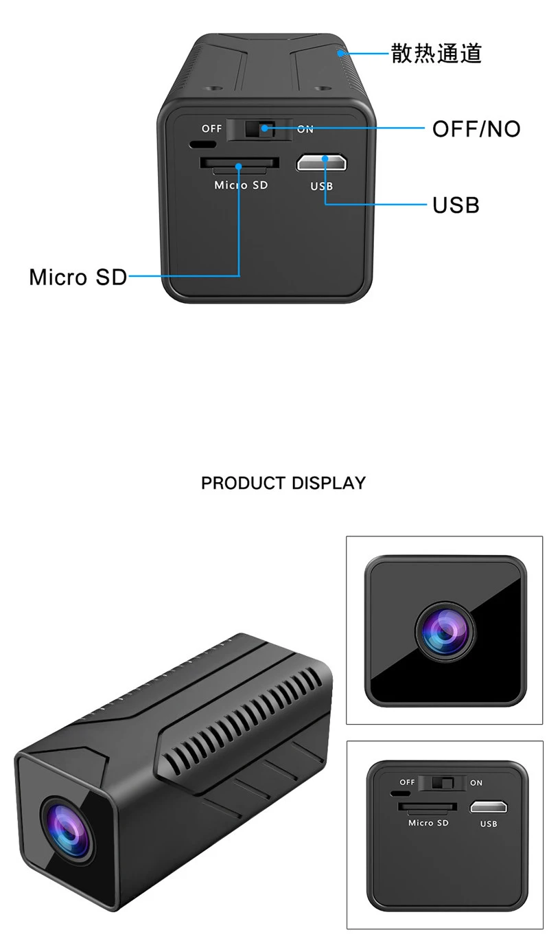 15m Night Vision Real 1080P Wireless Digital Video Recorder Mini Camera