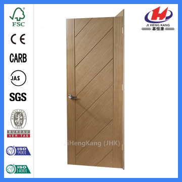 JHK-FC07 cheap Groove solid timber flush swing door