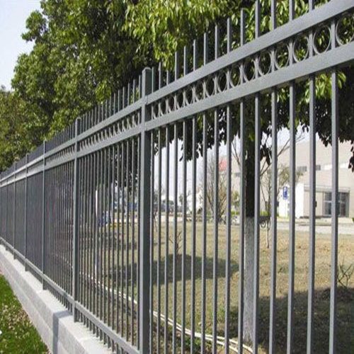 SGS galvanized steel picket fence