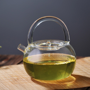 bouteille en verre récipient en verre borosilicaté chine service à thé en verre cruche d&#39;eau chaude et froide