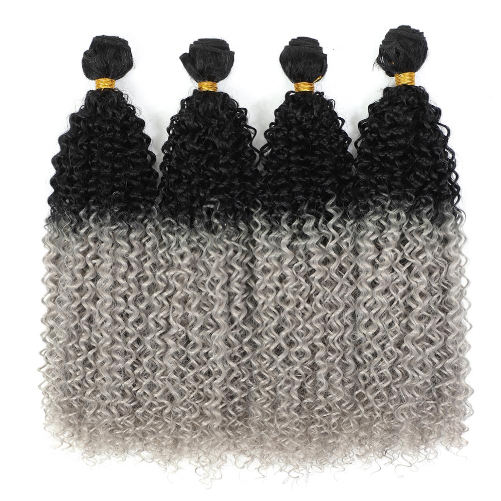 MYZYR 100 Gram/Piece8inch ~30inch Kinky Curly Hair weaving Black Color double machine weft Synthetic hair bundle