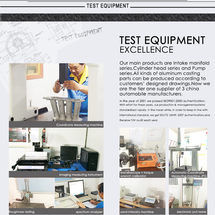 T6 Trattamento termico Continua A356 A360 AC2C in lega di alluminio Casting