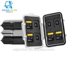 Professional Water-Resistant Anti-shock Holder Storage SD SDHC SDXC TF Memory Card Case Protector Cover With Rope For 16 card