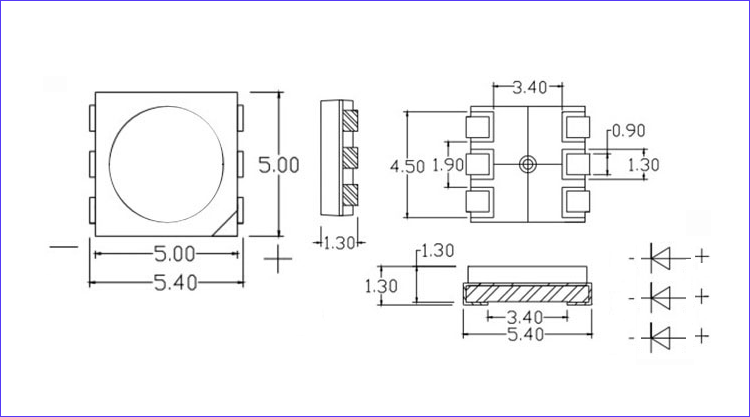 5050 led IR 3CHIPS