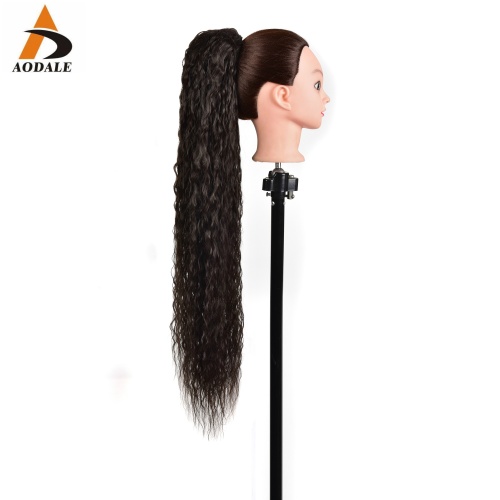 Long Afro Kinky Curly Ponytail Synthetic Drawstring Puff Ponytail Clip in Hair Extensions for African American