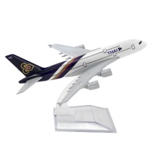 16cm Thai Airline Airbus A380 Diecast Toy Aircraft Model