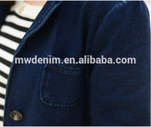 inclined terry knitted cotton denim spandex stretch jeans