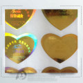 Etiqueta anti-falsificada do holograma do ouro feito sob encomenda do laser 3D do logotipo