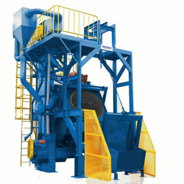 Rotary drum shot blasting machine