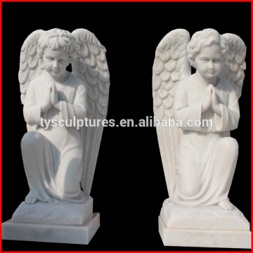 Handmade personalized stone tomb angel praying ornaments statues