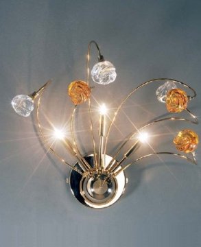 Glass modern wall light