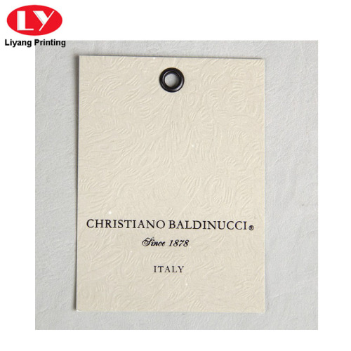 Ivory Paper Custom Cloth Hang Tag