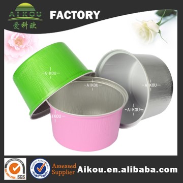 Disposable colorful aluminum novelty slush ice cup