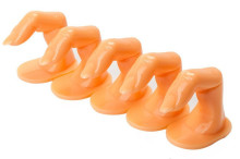 5pcs Fake Finger Practice Training Display Nail Art False Finger Models