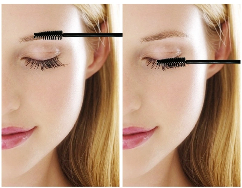 Disposable Color Bristle Black Mascara Wands Eyelashes