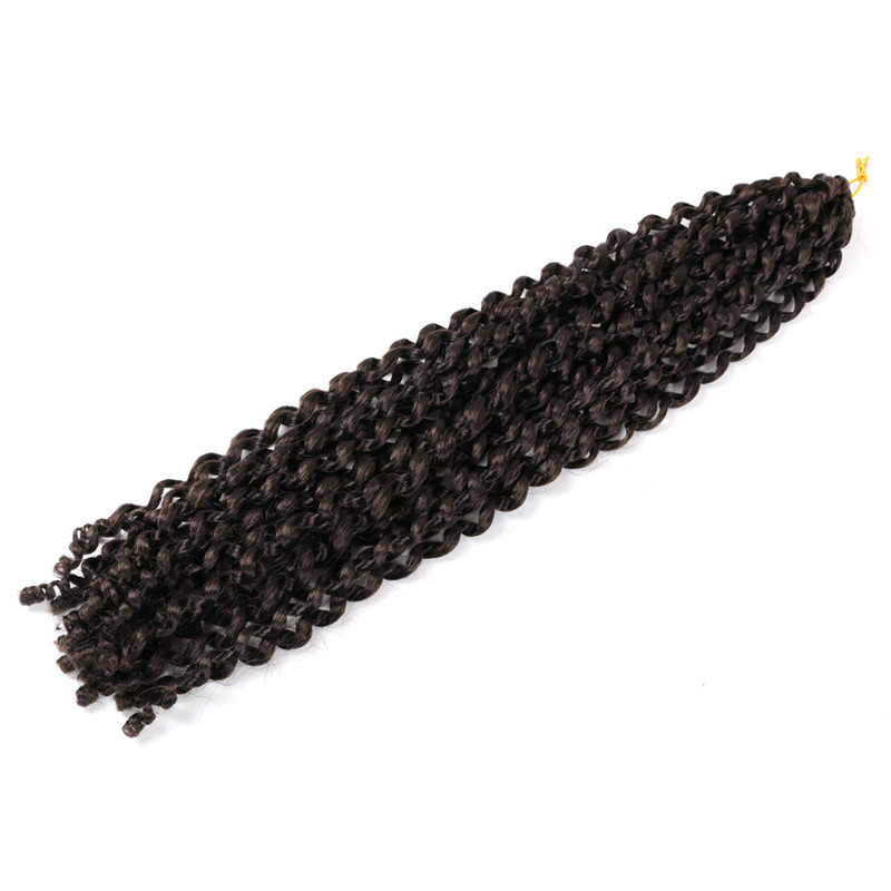 18inch 24inch Curly Crochet Hair Water Wave Passion Twist Pre looped Crochet Hair Curly Braiding for Bohemian Twist