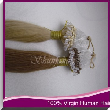 Shunfa factory supply micro tape and hair extension,micro tape hair extension,6a remy brazilian hair extension