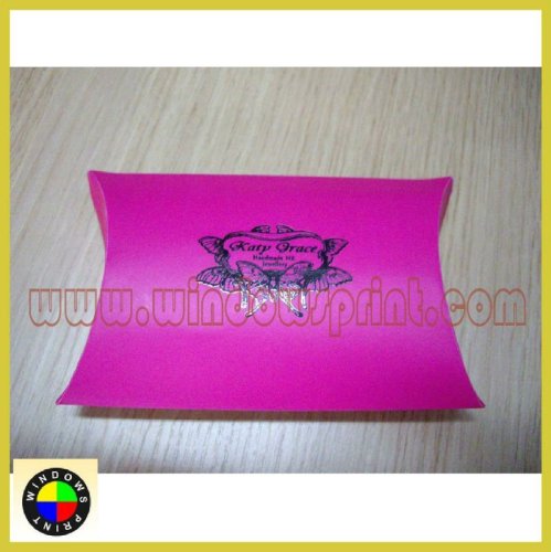 Jewelry paper pillow box