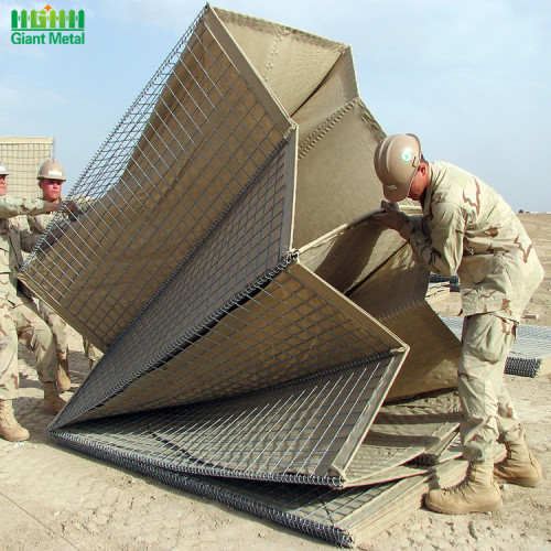 Militärgeschweißte Trennwand Sand Hesco Barrier