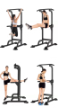 Justerbar Pull Up Bar Squat Rack Dip Station