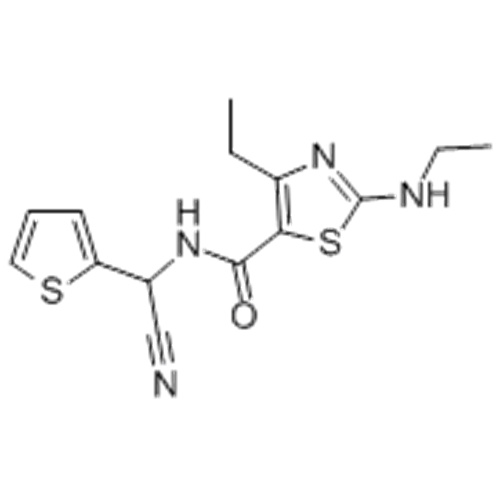 5-Thiazolecarboxamide, N-(cyano-2-thienylmethyl)-4-ethyl-2-(ethylamino) CAS 162650-77-3