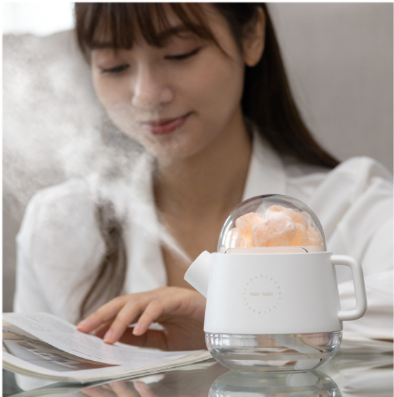 Ultrasonic humidifier  Salt Stone Humidifier Crystal Stone  Office Dormitory Bedroom mini ultrasonic spray air humidifier