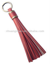 PU leather tassel keyring